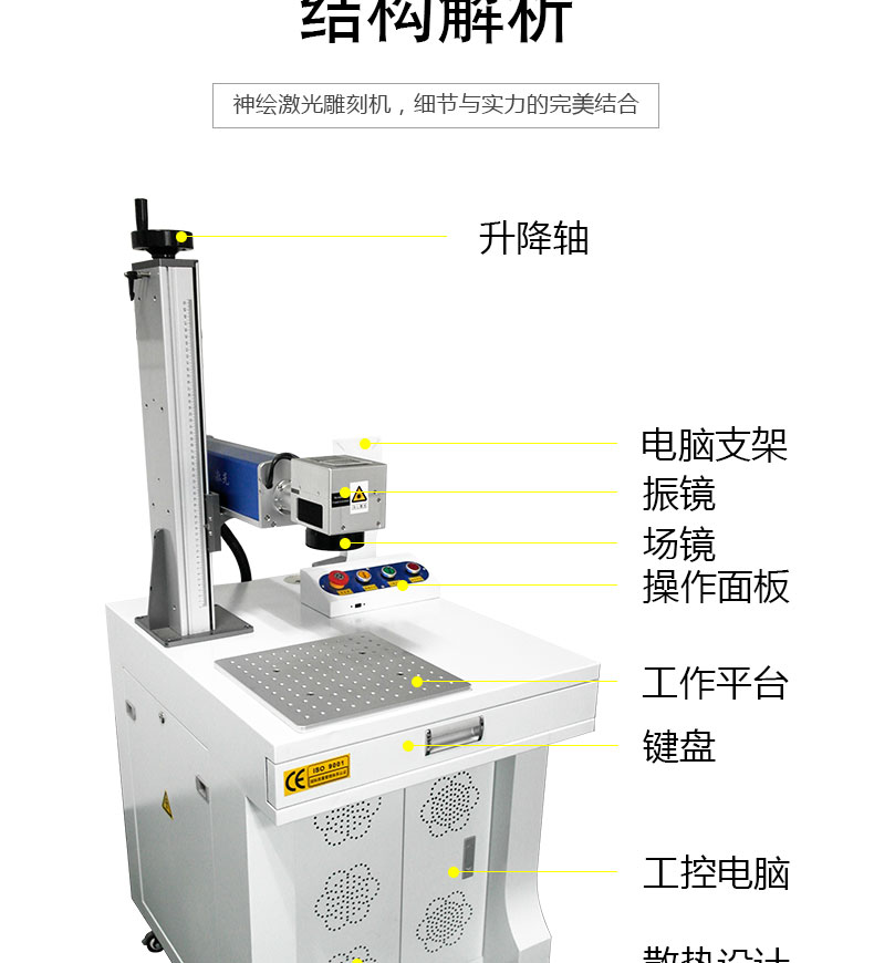 山東神繪 光纖激光金屬打標機 CO2非金屬激光打標機 廠家直銷 信譽保障